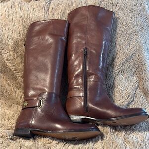 Coach Brown Heeled Boots